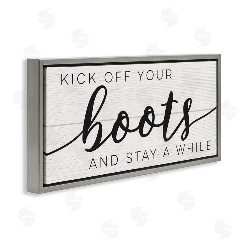 Stupell Studio | Rustic Kick Off Your Boots Sign