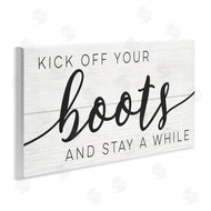 Stupell Studio | Rustic Kick Off Your Boots Sign