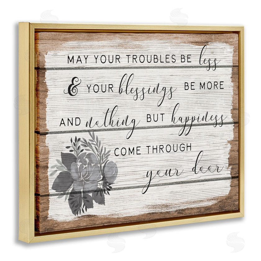 Stupell Studio | Troubles Be Less Country Floral