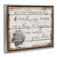 Stupell Studio | Troubles Be Less Country Floral