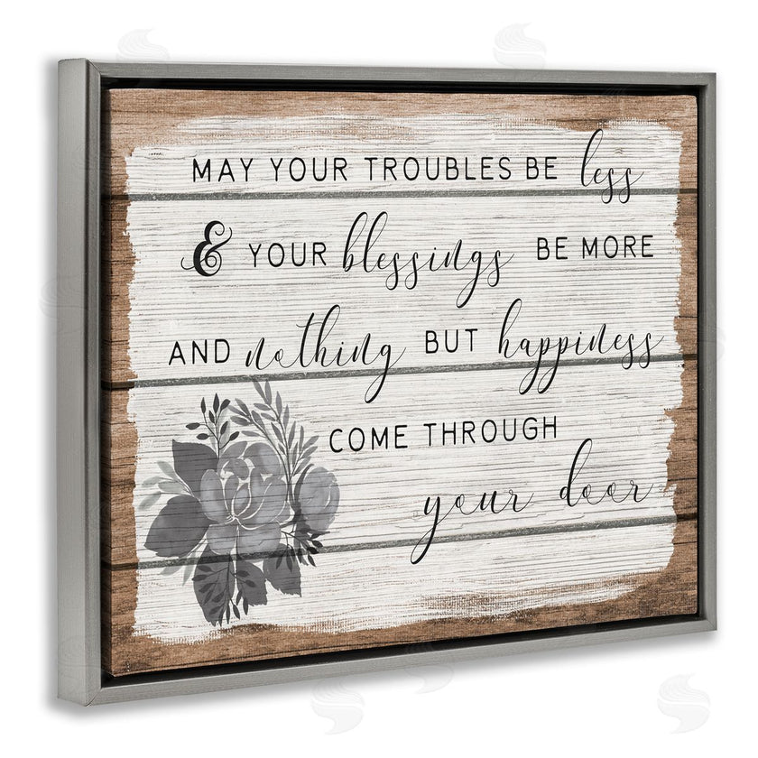 Stupell Studio | Troubles Be Less Country Floral