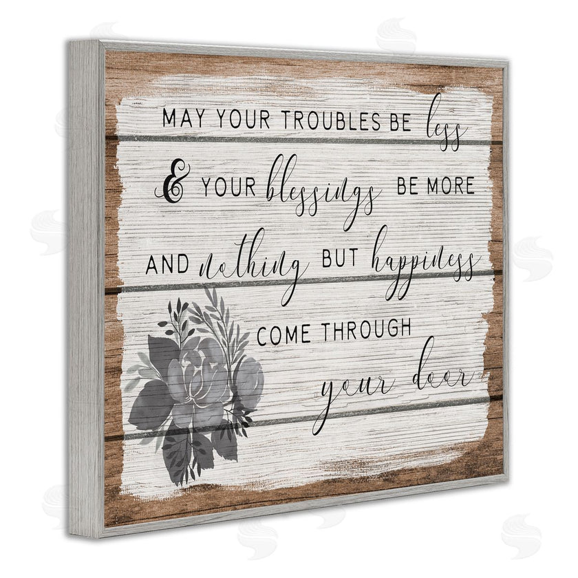 Stupell Studio | Troubles Be Less Country Floral