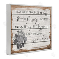 Stupell Studio | Troubles Be Less Country Floral
