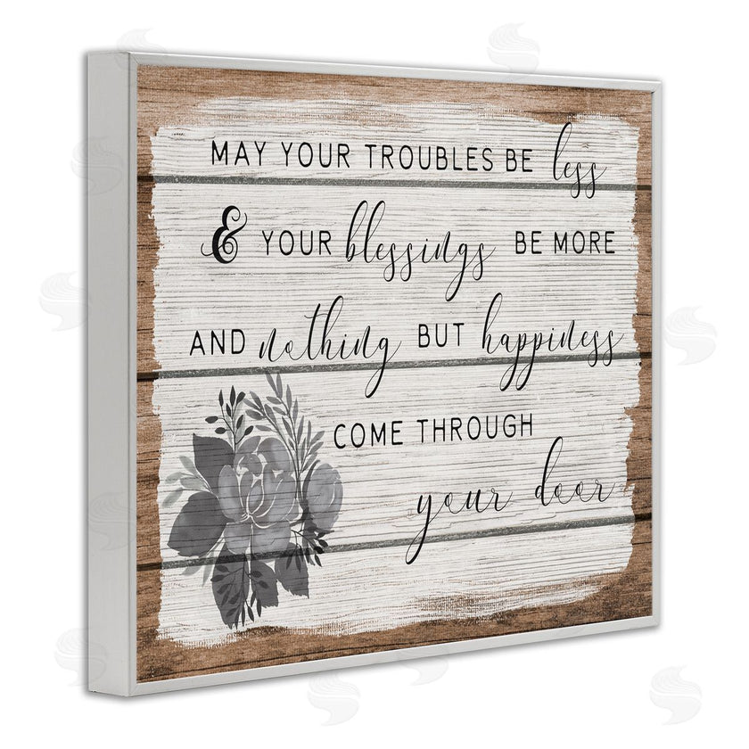 Stupell Studio | Troubles Be Less Country Floral