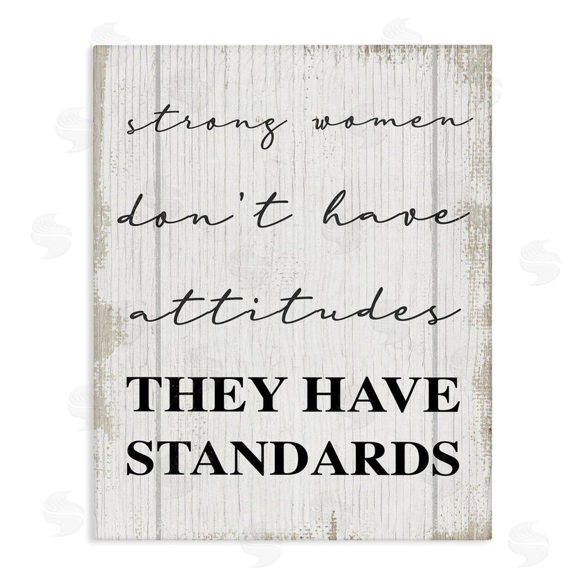 Stupell Studio | Strong Women Have Standards Rustic