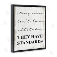 Stupell Studio | Strong Women Have Standards Rustic