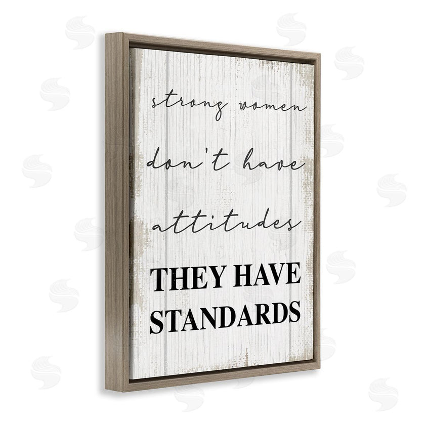 Stupell Studio | Strong Women Have Standards Rustic