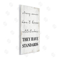 Stupell Studio | Strong Women Have Standards Rustic