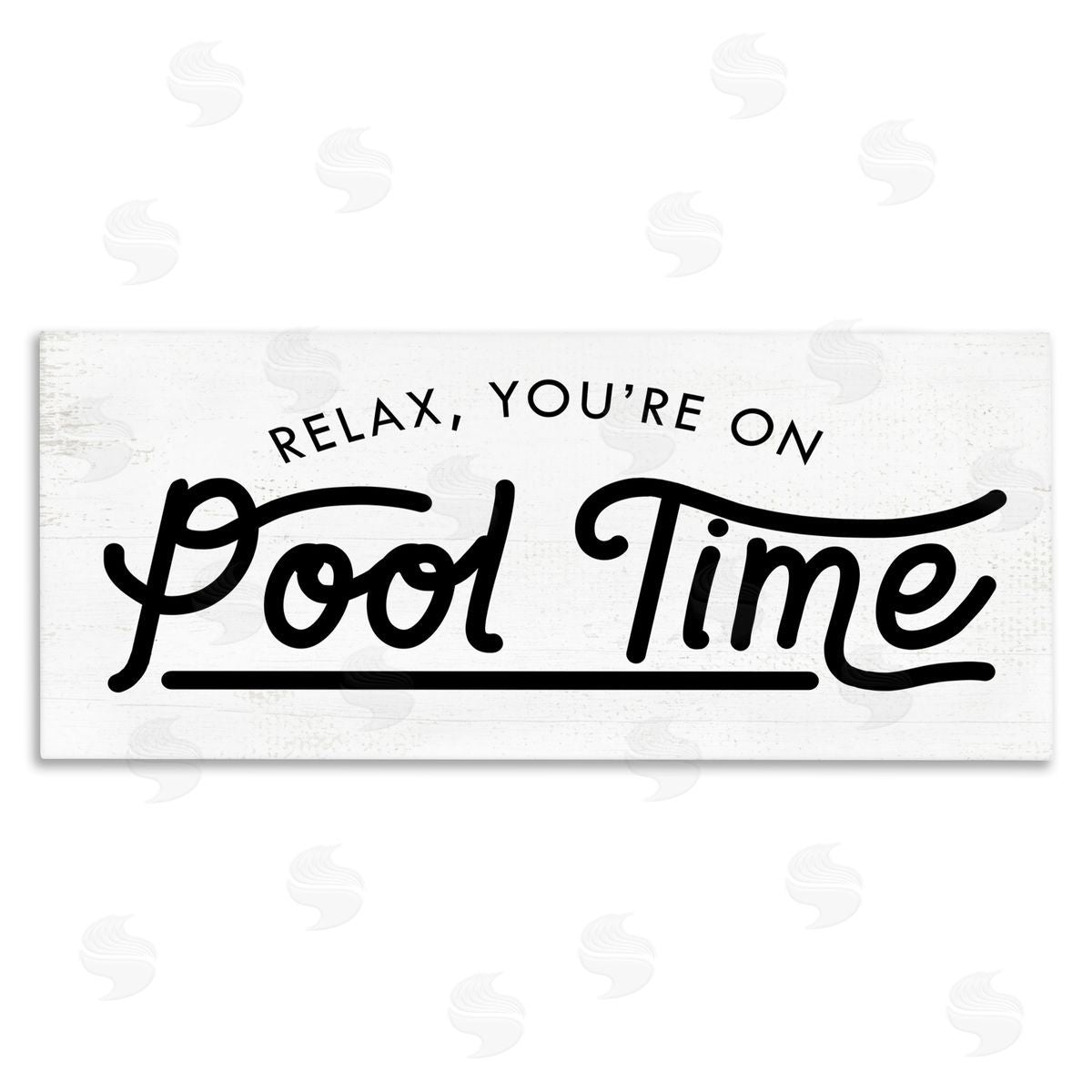 Pool Time Summer Phrase Canvas Wall Art, Home Decor by Stupell Studio