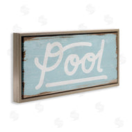 Stupell Studio | Rustic Pool Sign Distressed Wood