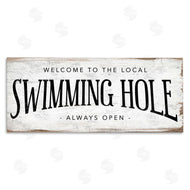 Stupell Studio | Rustic Summer Swimming Hole Sign