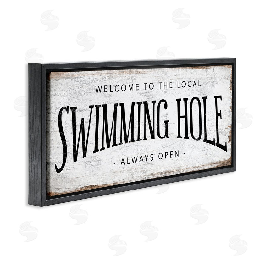 Stupell Studio | Rustic Summer Swimming Hole Sign