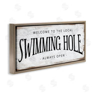 Stupell Studio | Rustic Summer Swimming Hole Sign