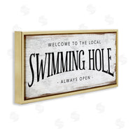 Stupell Studio | Rustic Summer Swimming Hole Sign
