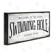 Stupell Studio | Rustic Summer Swimming Hole Sign