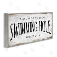 Stupell Studio | Rustic Summer Swimming Hole Sign