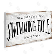 Stupell Studio | Rustic Summer Swimming Hole Sign
