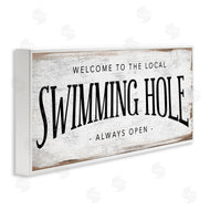 Stupell Studio | Rustic Summer Swimming Hole Sign