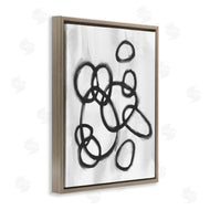 Stupell Studio | Circular Linework Abstract Black White