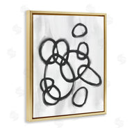 Stupell Studio | Circular Linework Abstract Black White
