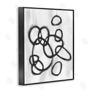 Stupell Studio | Circular Linework Abstract Black White