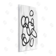 Stupell Studio | Circular Linework Abstract Black White