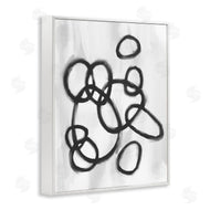 Stupell Studio | Circular Linework Abstract Black White
