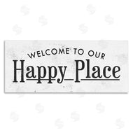 Stupell Studio | Welcome to Our Happy Place Design