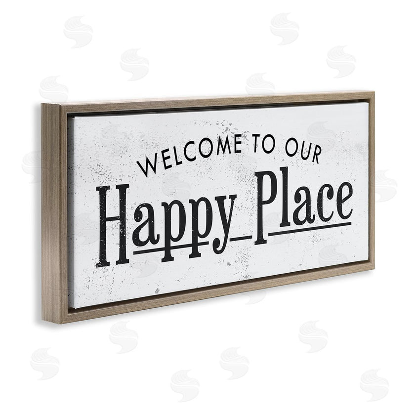 Stupell Studio | Welcome to Our Happy Place Design