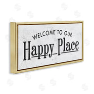 Stupell Studio | Welcome to Our Happy Place Design