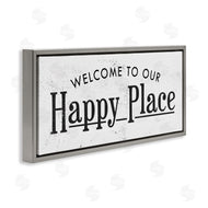 Stupell Studio | Welcome to Our Happy Place Design