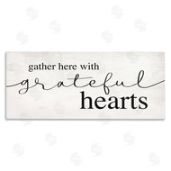 Stupell Studio | Gather Grateful Hearts Charming Design