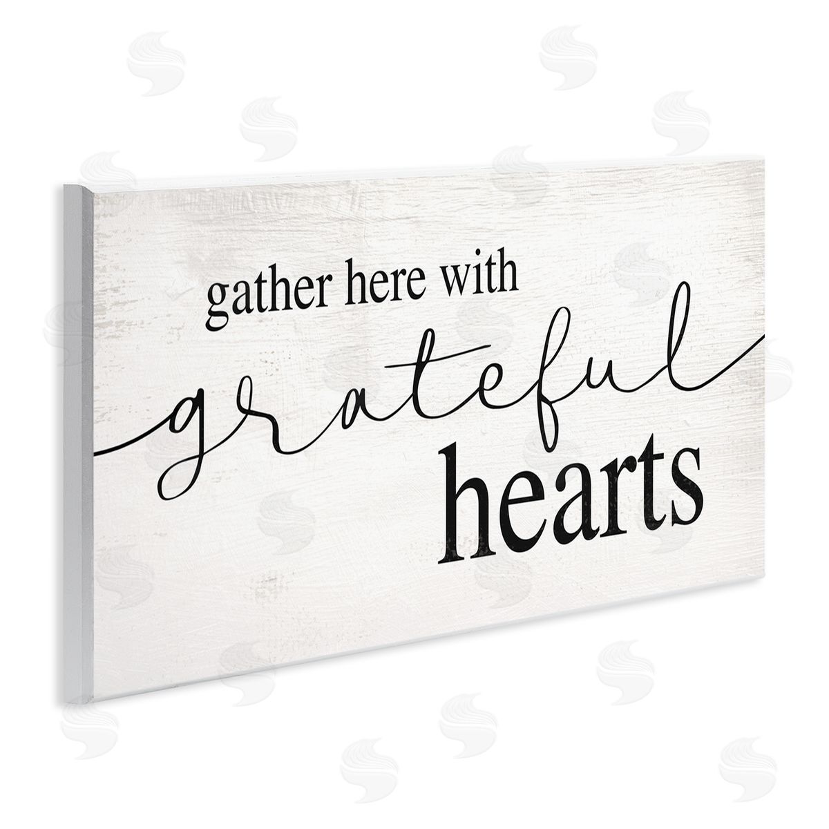 Stupell Studio Gather Grateful Hearts Charming Design Wall Plaque Art
