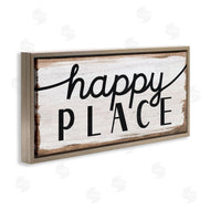 Stupell Studio | Rustic Happy Place Distressed Sign