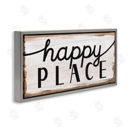 Stupell Studio | Rustic Happy Place Distressed Sign