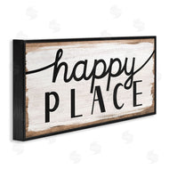 Stupell Studio | Rustic Happy Place Distressed Sign
