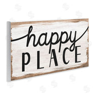 Stupell Studio | Rustic Happy Place Distressed Sign