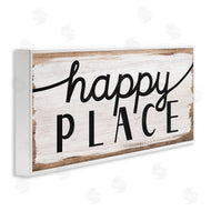 Stupell Studio | Rustic Happy Place Distressed Sign