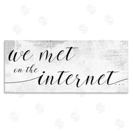Stupell Studio | Met on Internet Distressed Design