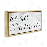 Stupell Studio | Met on Internet Distressed Design