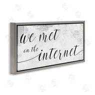 Stupell Studio | Met on Internet Distressed Design