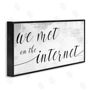 Stupell Studio | Met on Internet Distressed Design