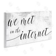 Stupell Studio | Met on Internet Distressed Design