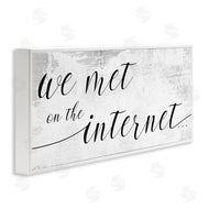 Stupell Studio | Met on Internet Distressed Design