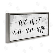 Stupell Studio | Met on App Couple Design