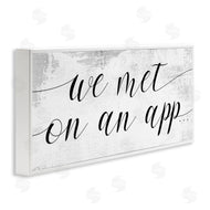 Stupell Studio | Met on App Couple Design