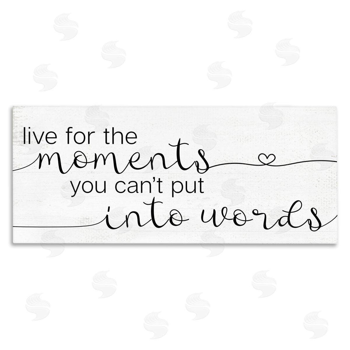 Live for the Moments Phrase Canvas Wall Art, Home Decor by Stupell Studio