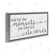 Stupell Studio | Live for the Moments Phrase