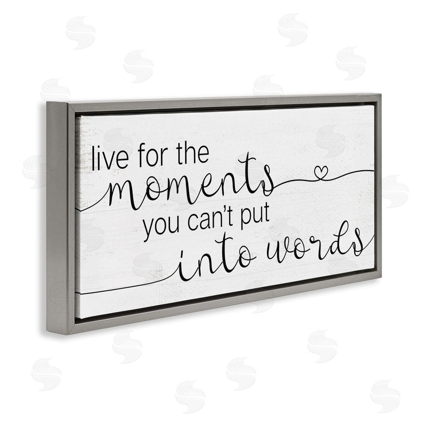 Stupell Studio | Live for the Moments Phrase