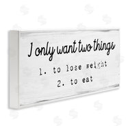 Stupell Studio | I Only Want Funny Food Habits